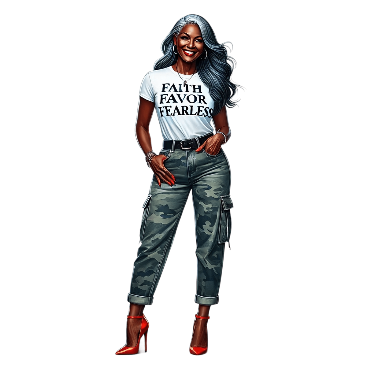 Mature Woman of Faith 10 UV-DTF Transfer