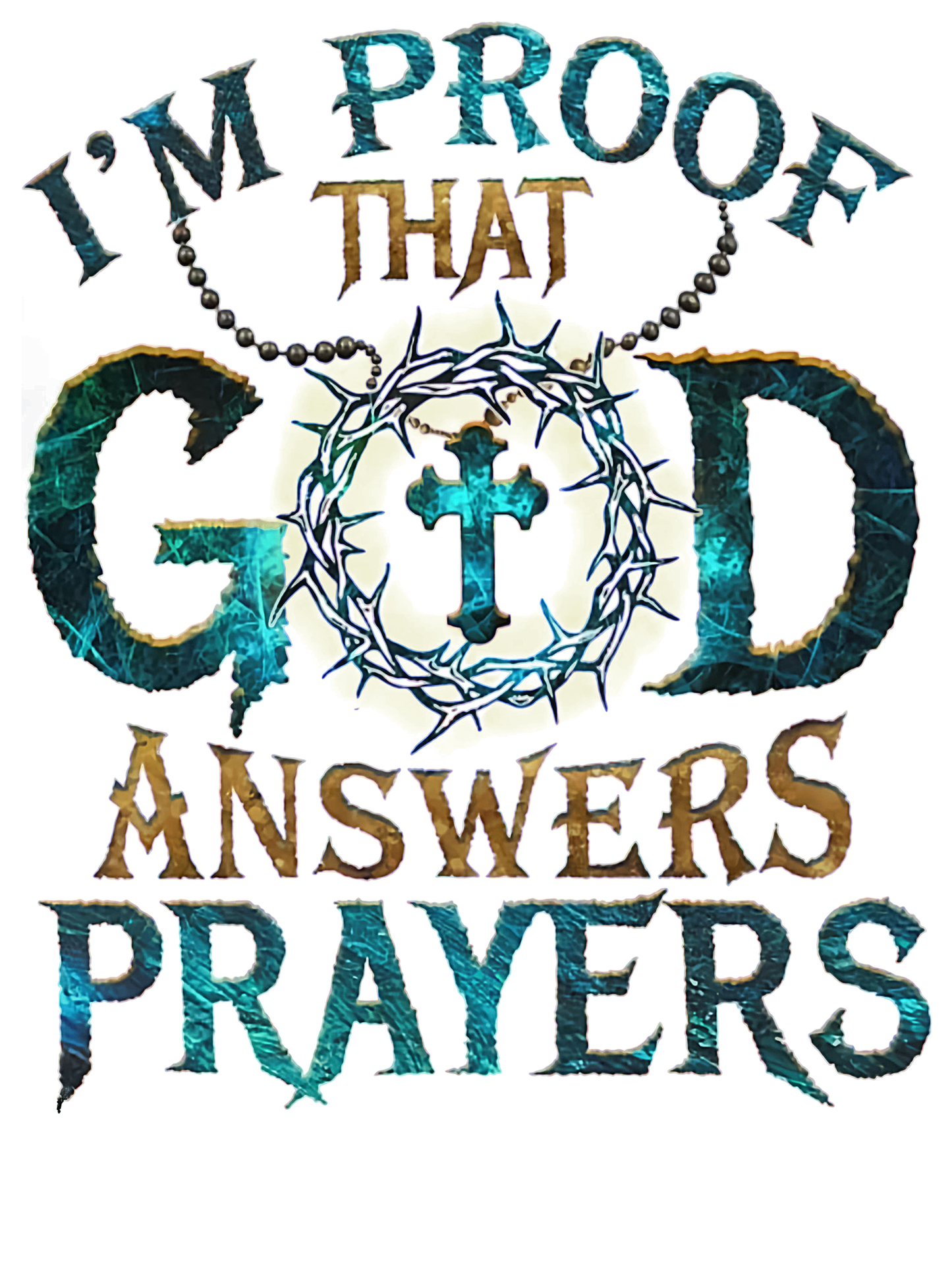God Answer Prayser UV-DTF Sticker/decal