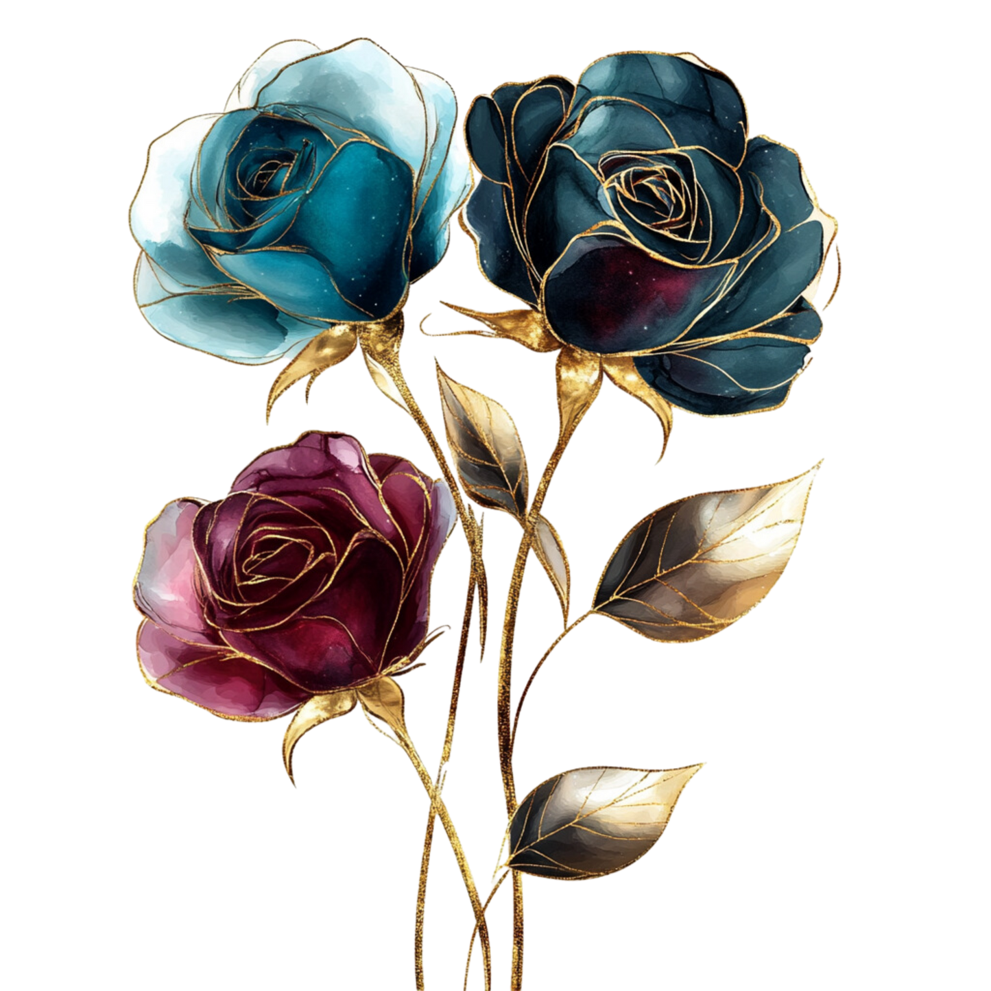 Water Color Flowers 4