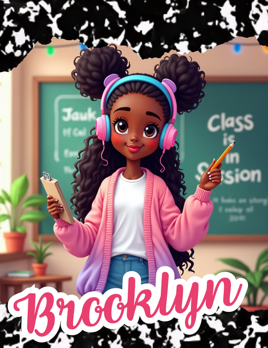 composition notebook Cover (custom name)