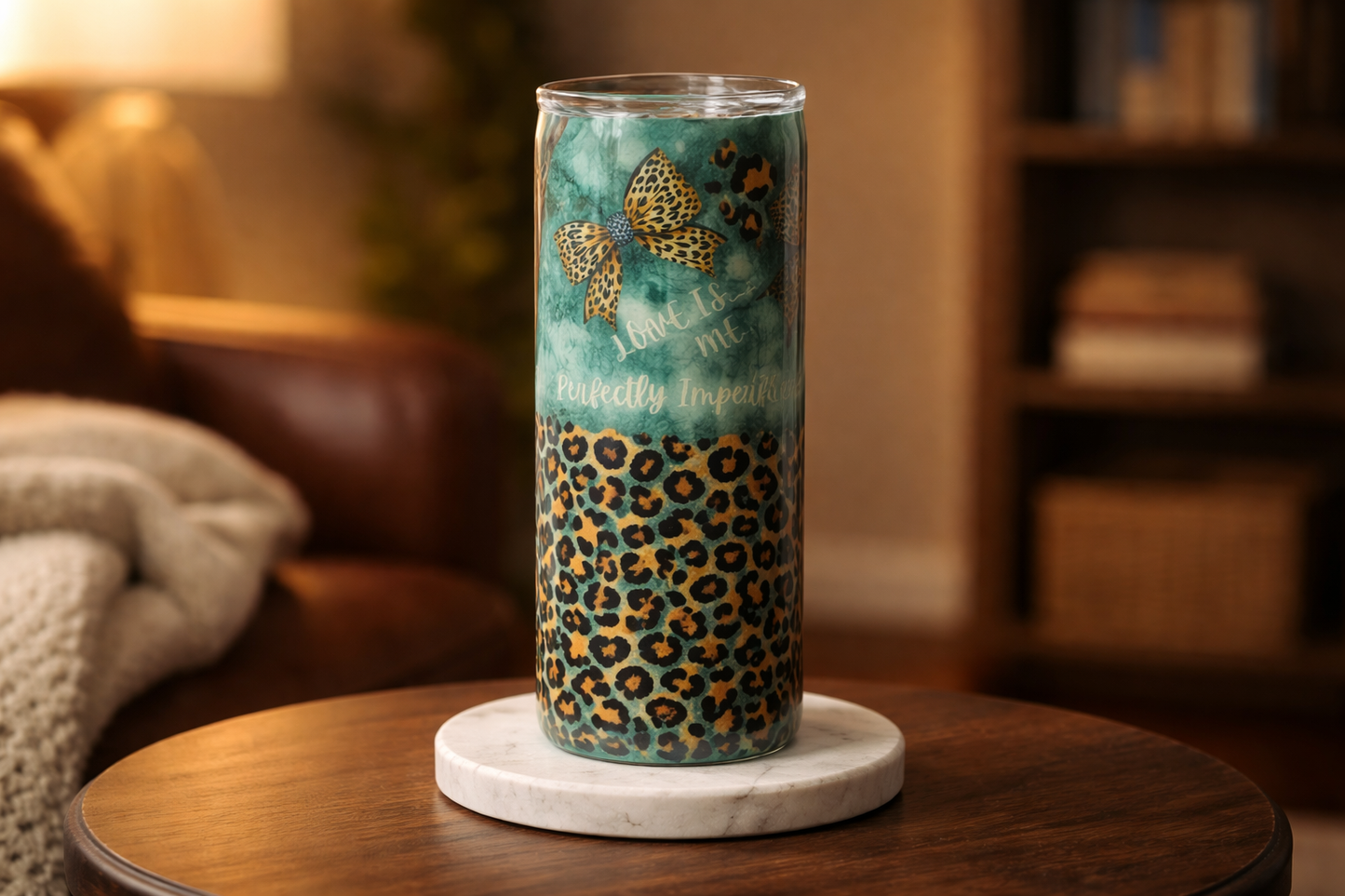 Turquoise 20 oz tumbler