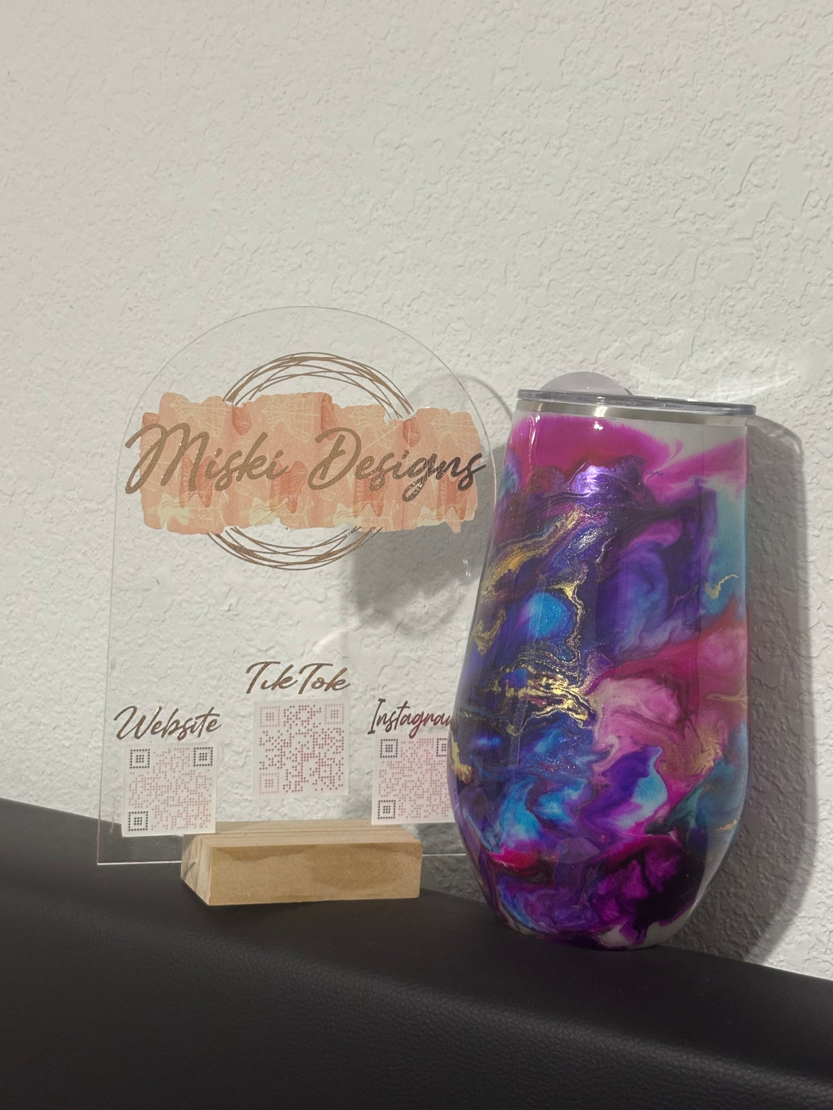 Purple Swirl 17 Oz Tumbler