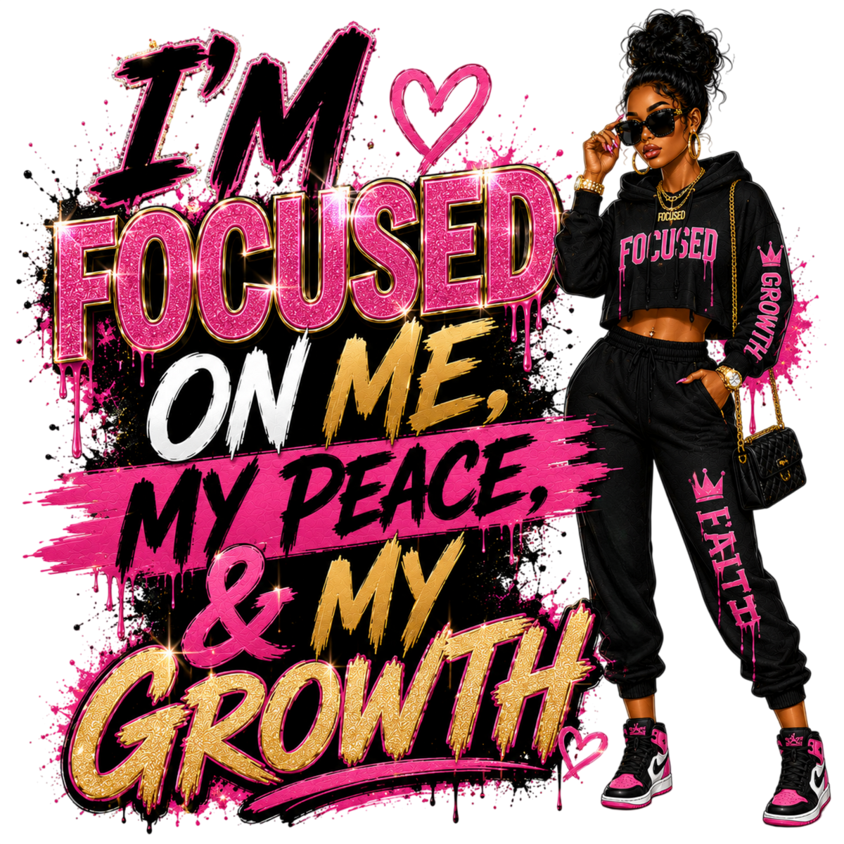 I;m Focused 5  Motivational Quote