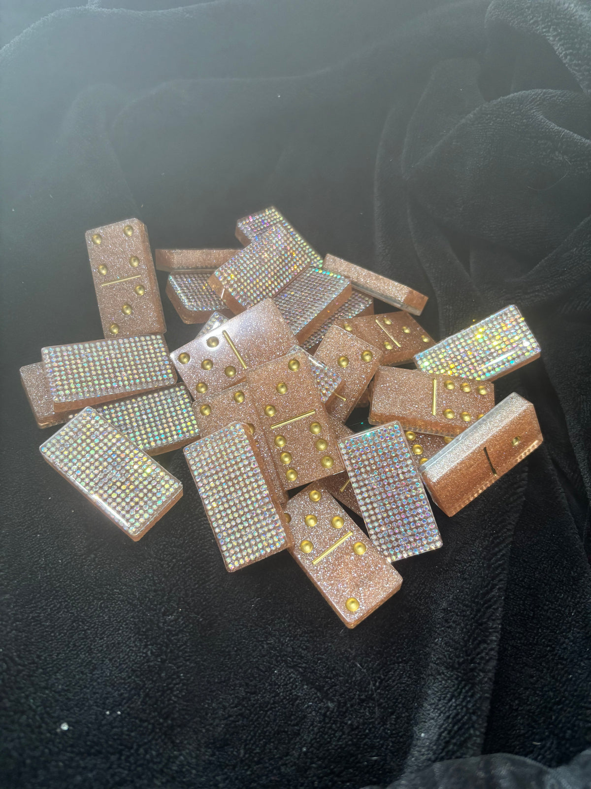 Bling Champagne Dominos