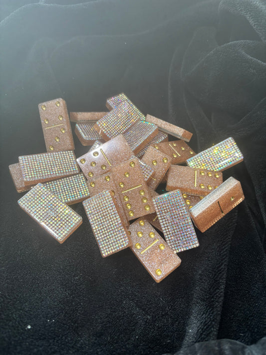 Bling Champagne Dominos