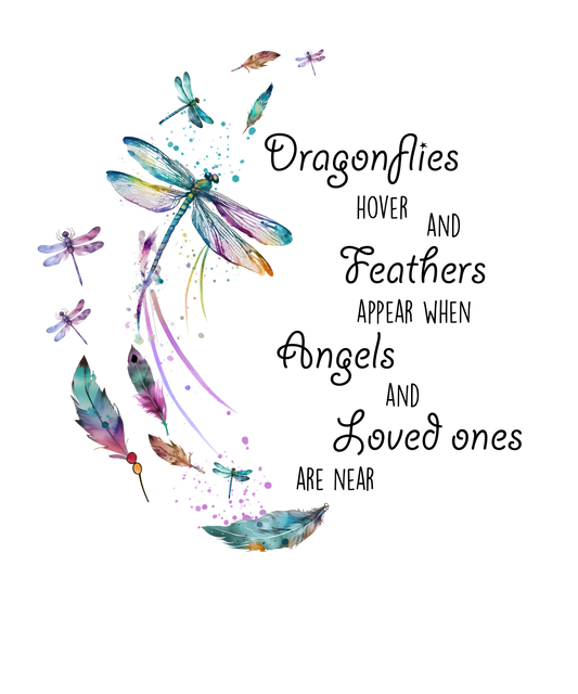 Dragonflies UV DTF Sticker/transfer (set of 12)
