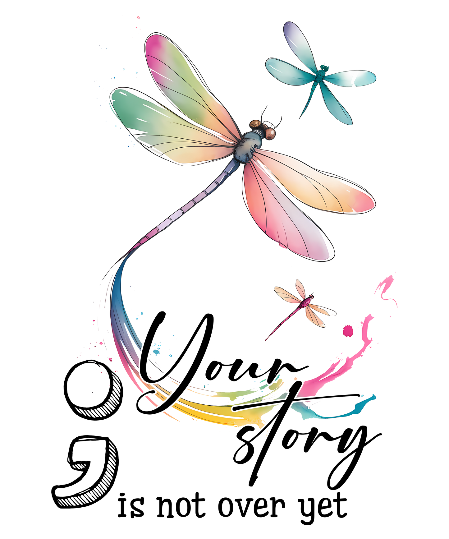 Dragonflies UV DTF Sticker/transfer (set of 12)
