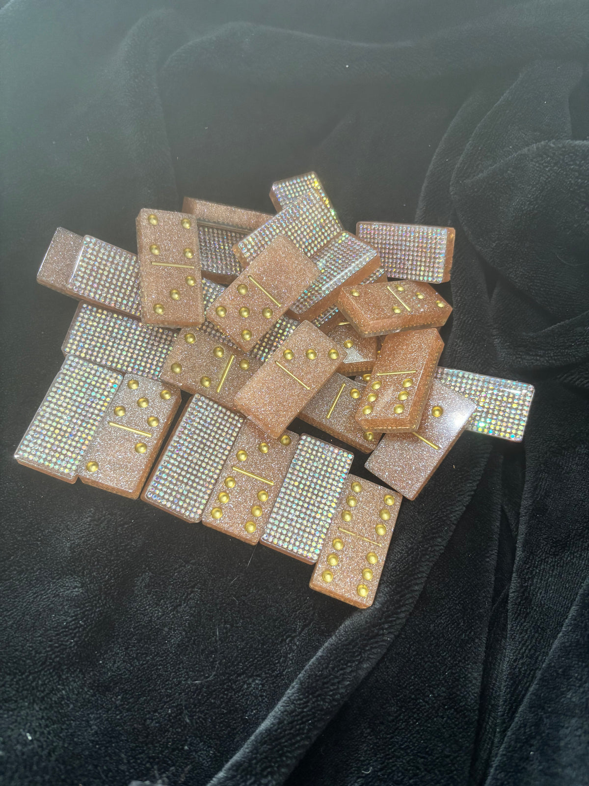 Bling Champagne Dominos