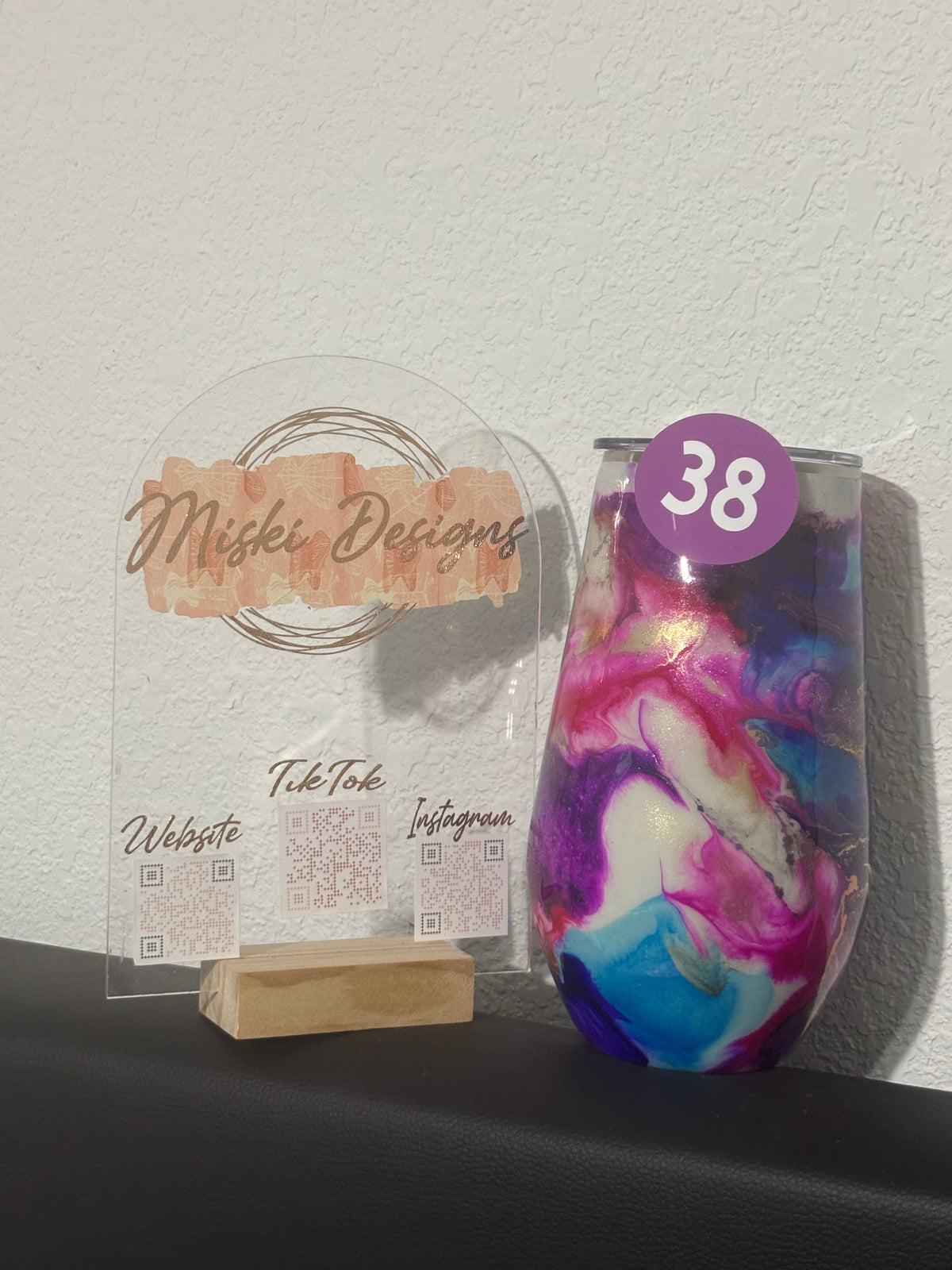 Purple Swirl 17 Oz Tumbler