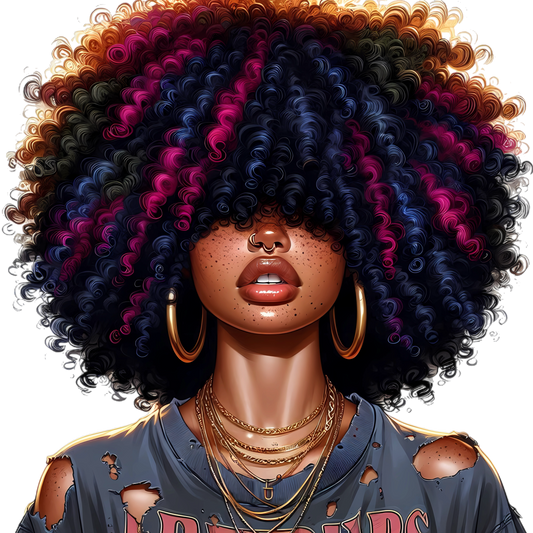 Afro Girl 23 - UV-DTF Sticker/Decal