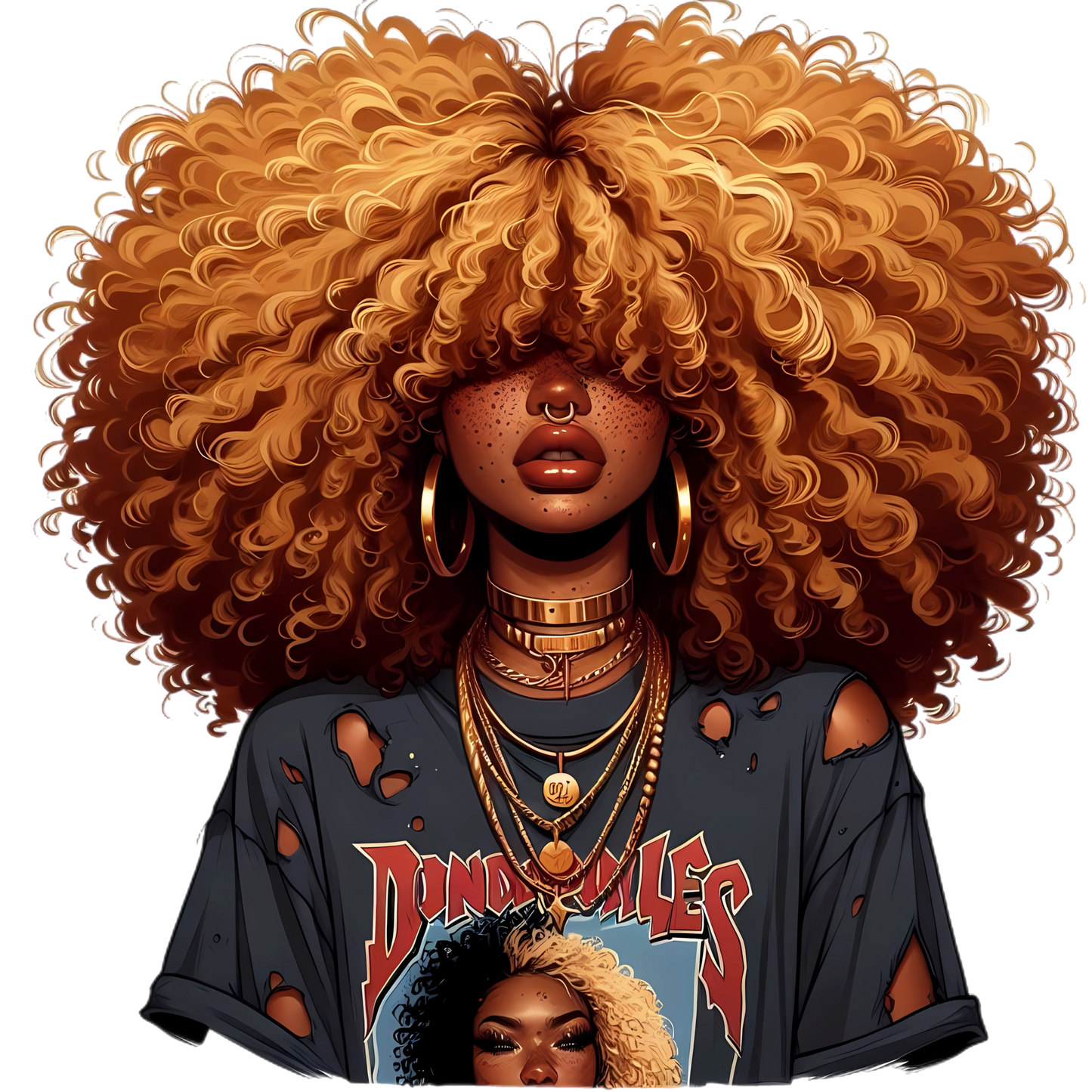 Afro Girl 42 - UV-DTF Sticker/Decal
