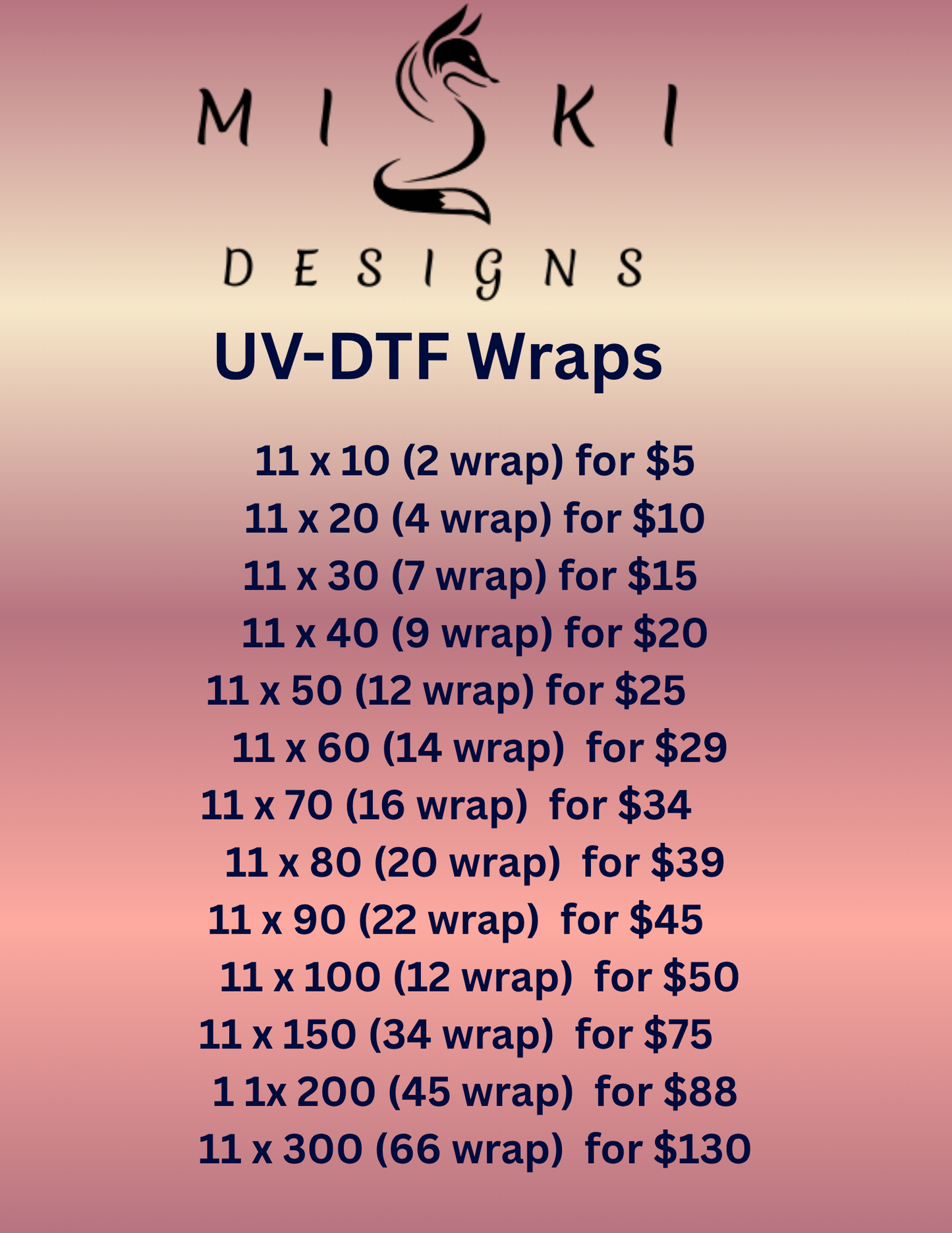 UV DTF  CUP/MUG WRAP