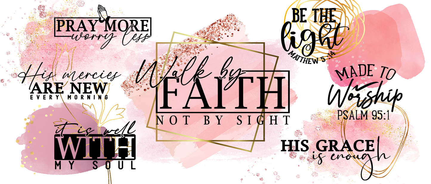 Walk By Faith Coffee Mug Wrap