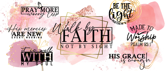 Walk By Faith Coffee Mug Wrap