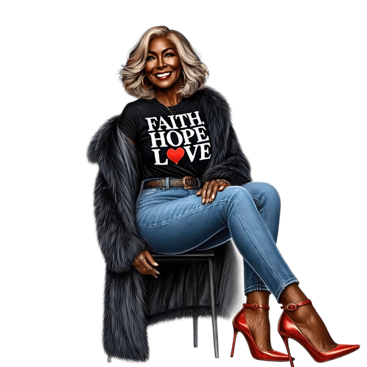 Mature Woman of Faith 6 UV-DTF Transfer