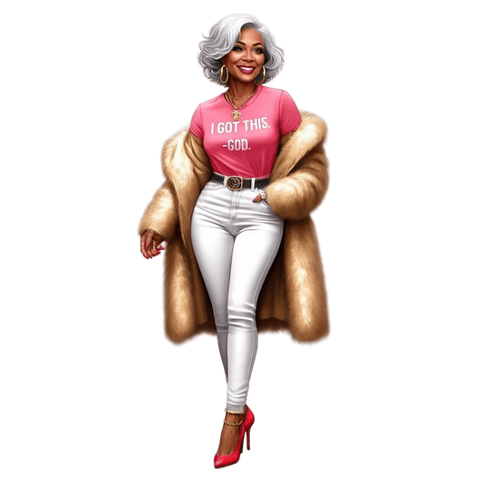 Mature Woman of Faith 8 UV-DTF Transfer