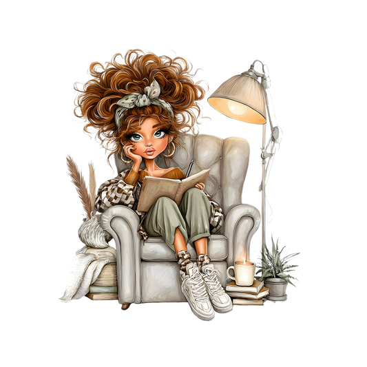 Whimsical Cute & Curly Girl  11