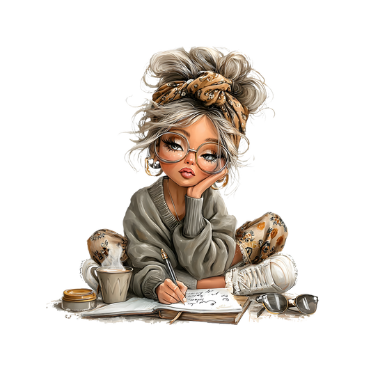 Whimsical Cute & Curly Girl  13