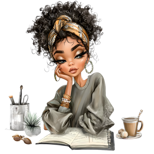 Whimsical Cute &  Curly Girl  14