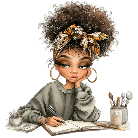 Whimsical Cute &  Curly Girl   15