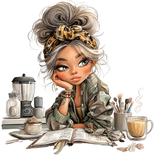 Whimsical Cute &  Curly Girl   16