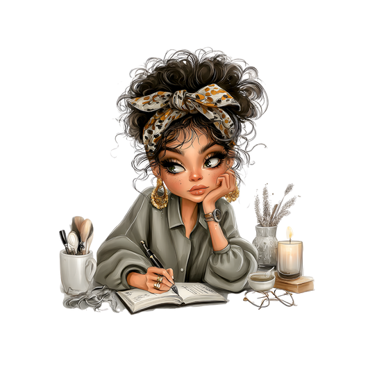 Whimsical Cute & Curly Girl  20