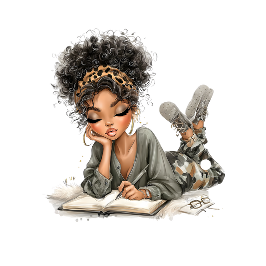 Whimsical Cute & Curly Girl  21