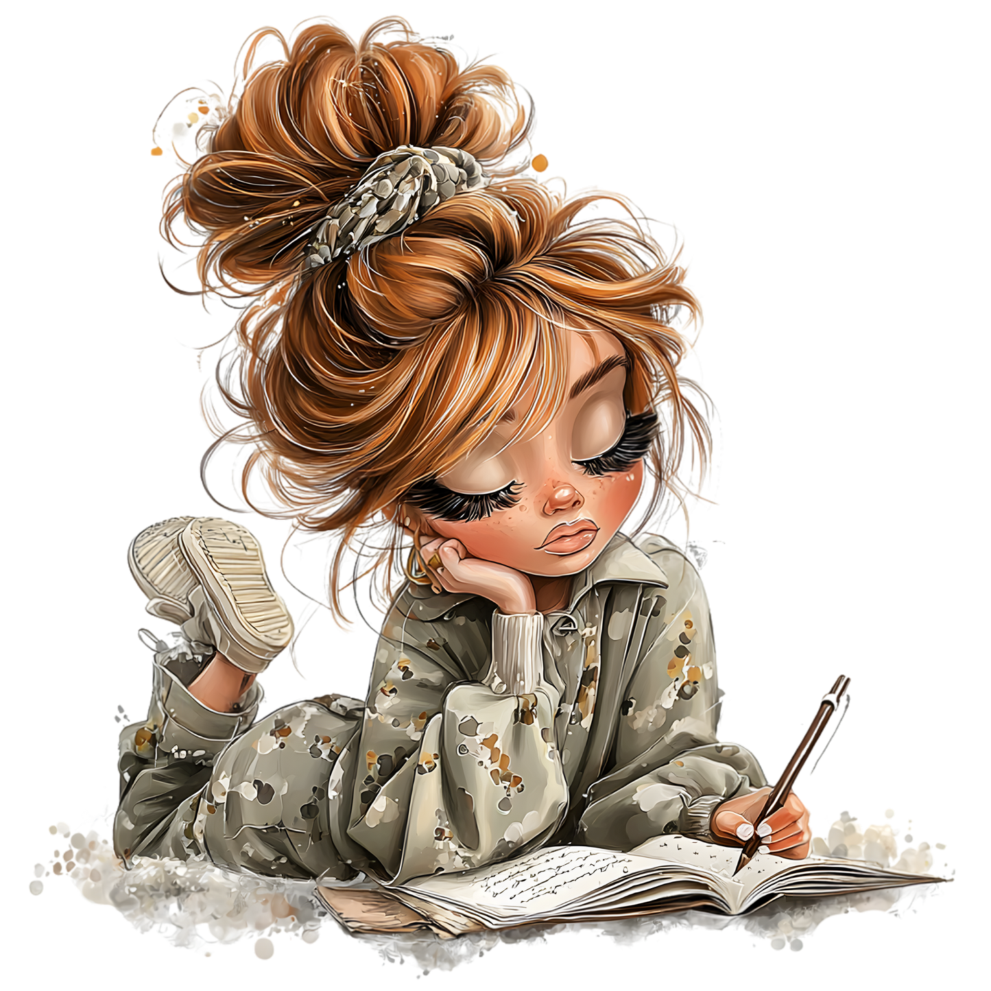 Whimsical Cute &  Curly Girl  23