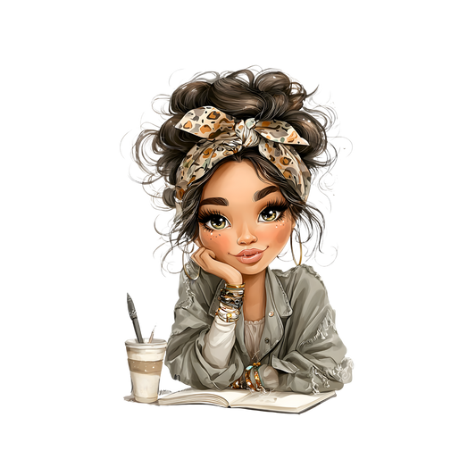 Whimsical Cute & Curly Girl  27