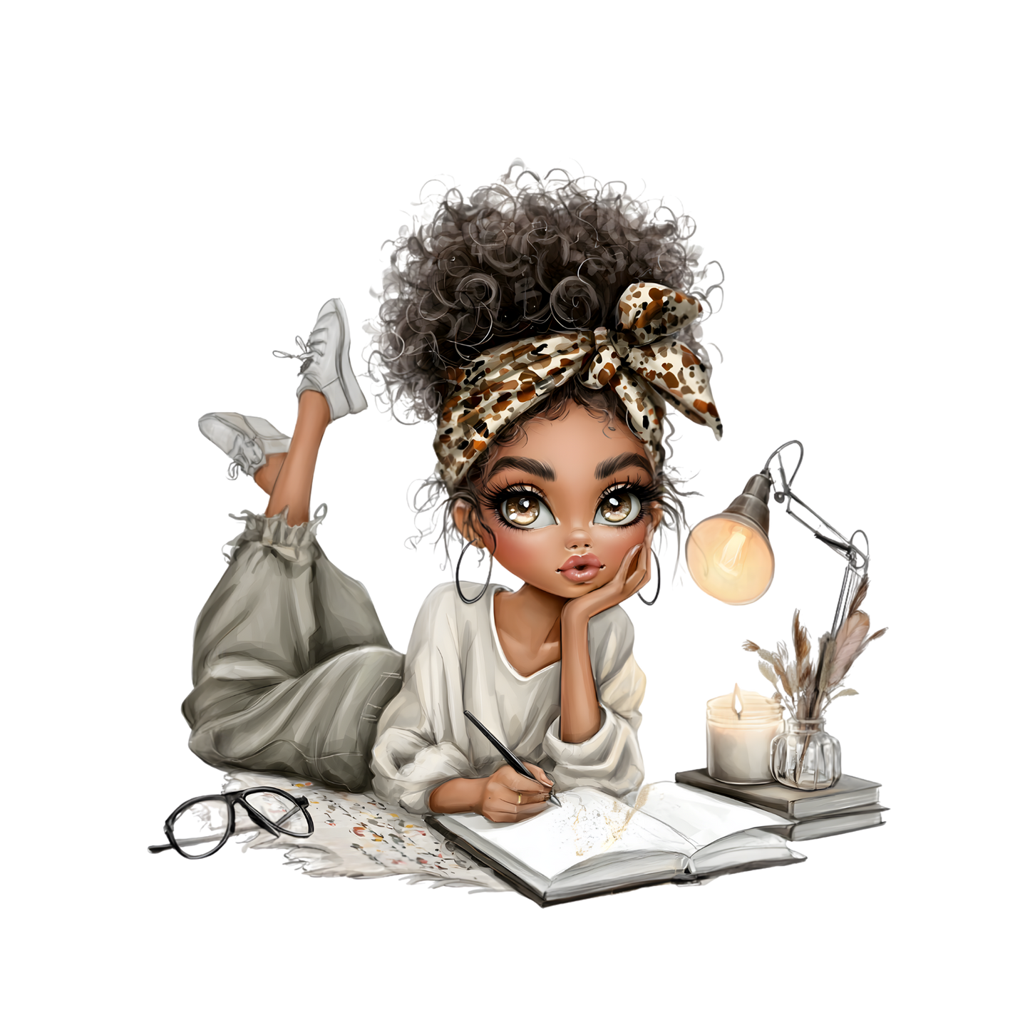 Whimsical Cute & Curly Girl  28