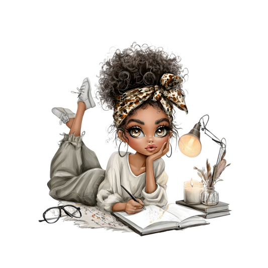 Whimsical Cute & Curly Girl  28