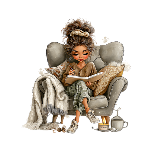 Whimsical Cute & Curly Girl  2
