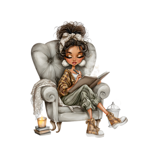 Whimsical Cute & Curly Girl  3