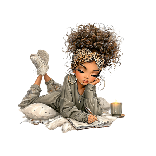 Whimsical Cute & Curly Girl  6