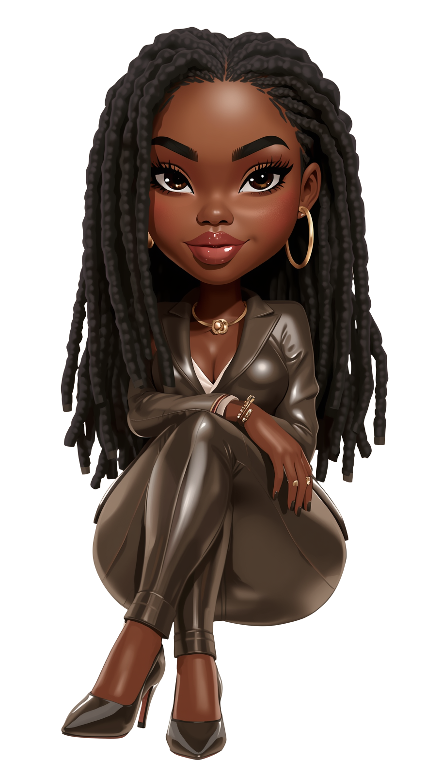 Queens w/Locs UV-DTF Stickers/decal