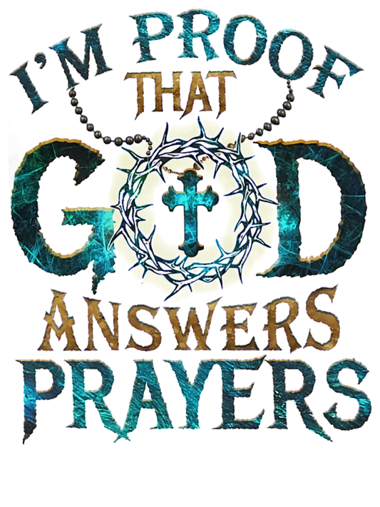God Answer Prayser UV-DTF Sticker/decal