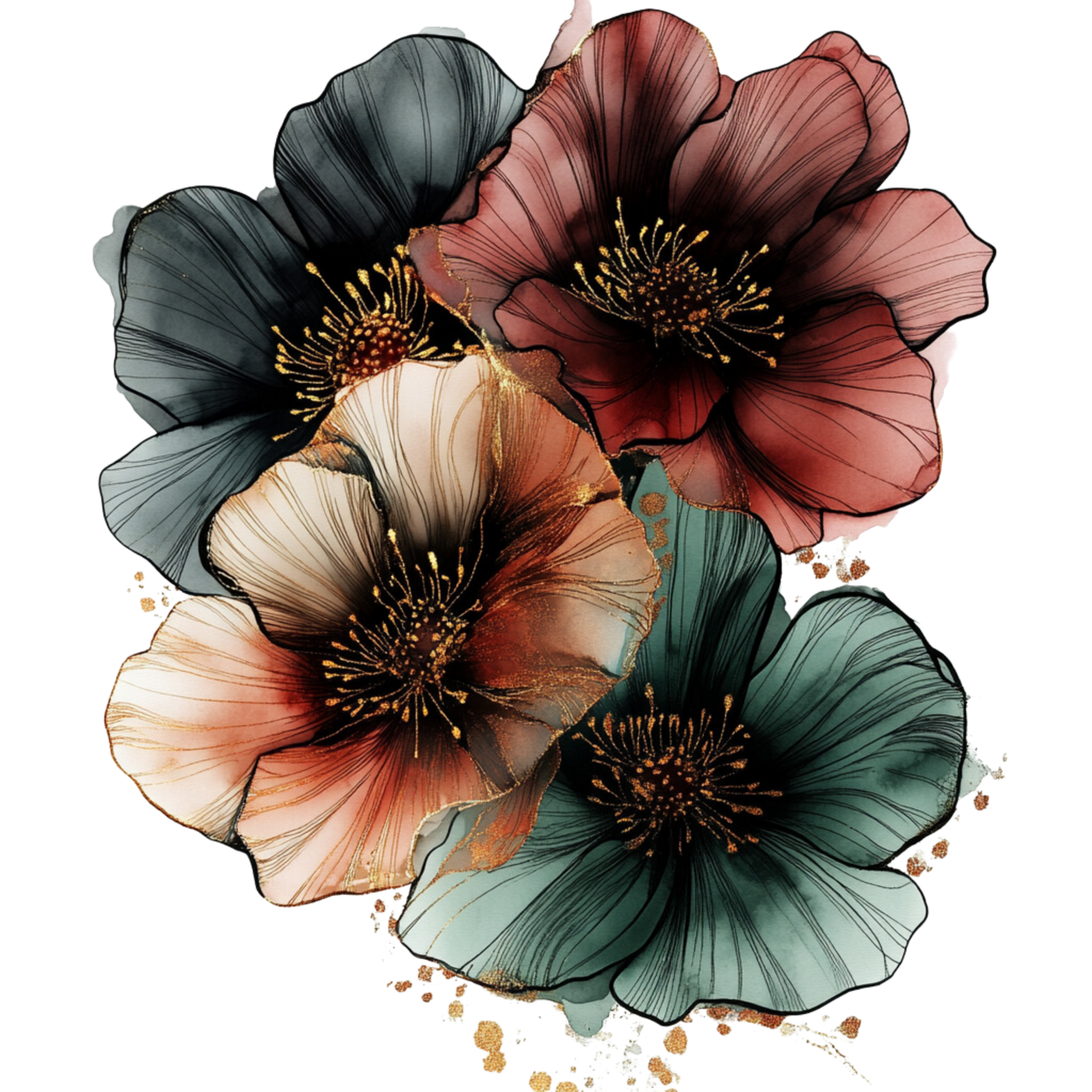 Water Color Flower 55